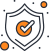 Shield with check icon