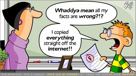 Internet can be your false friend