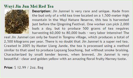 product description example red tea