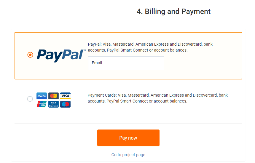 billing and payment