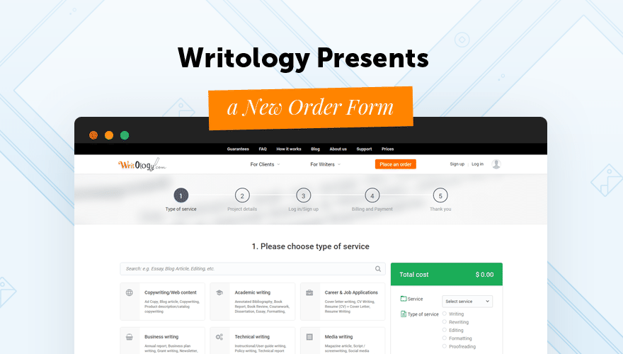 How to Order Professional Writology Writing Service