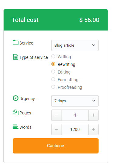 select writing service