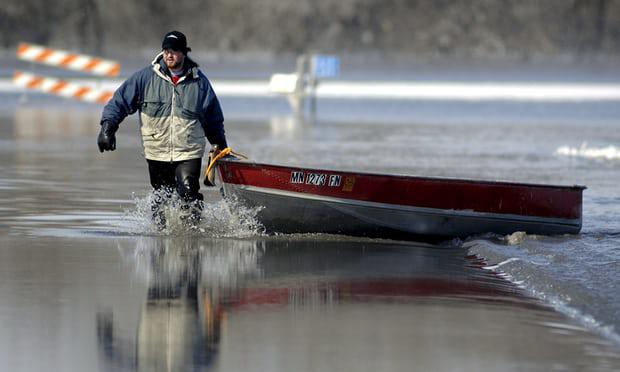 Rescue operation during a flood