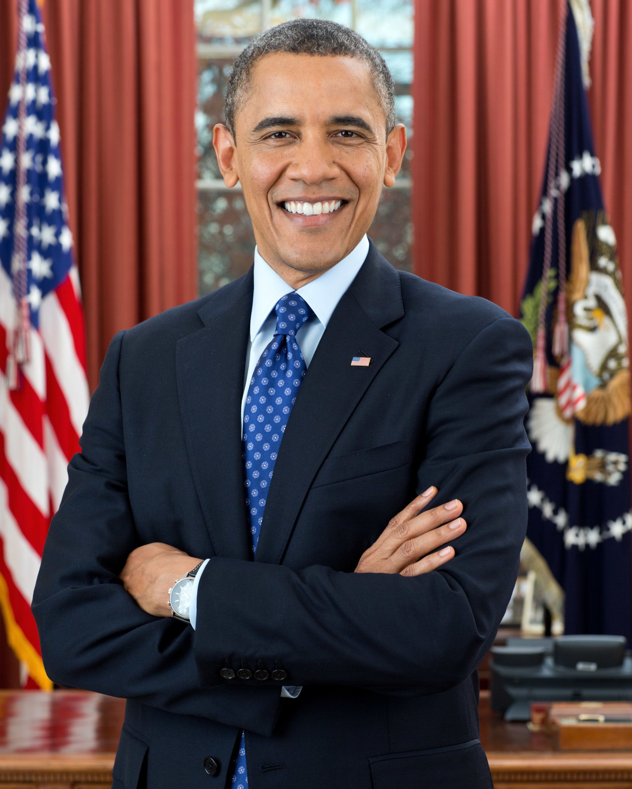 The photo of Barack Obama