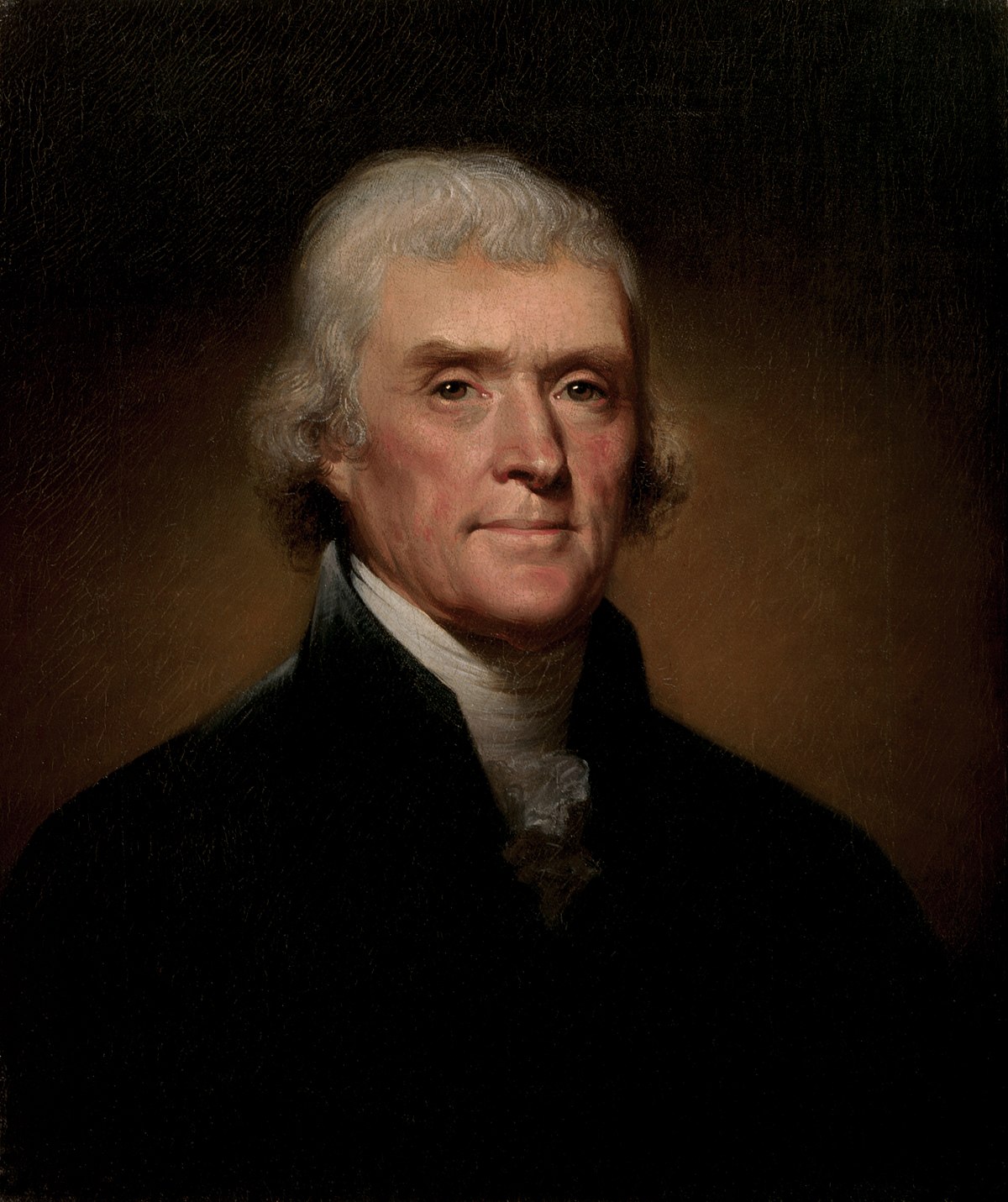 The portrait of Thomas Jefferson