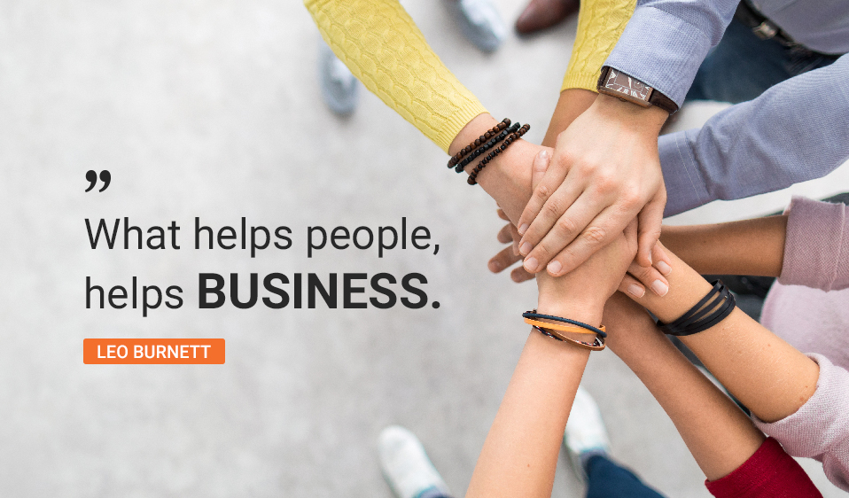 what helps people, helps business