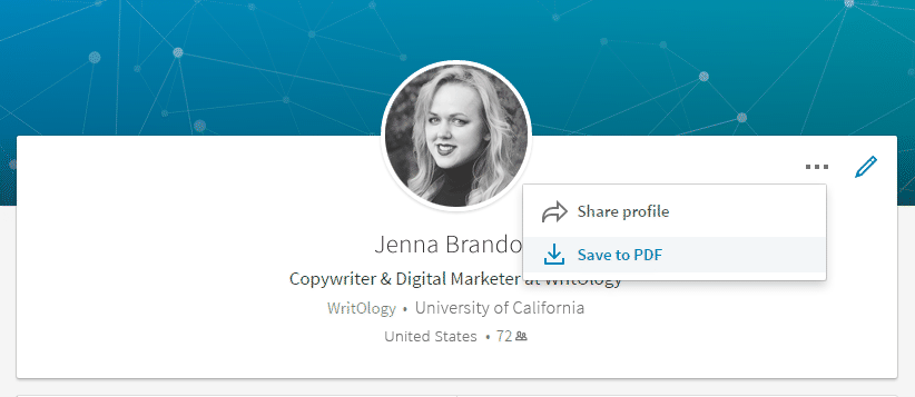 How to turn your LinlkedIn profile into a PDF resume