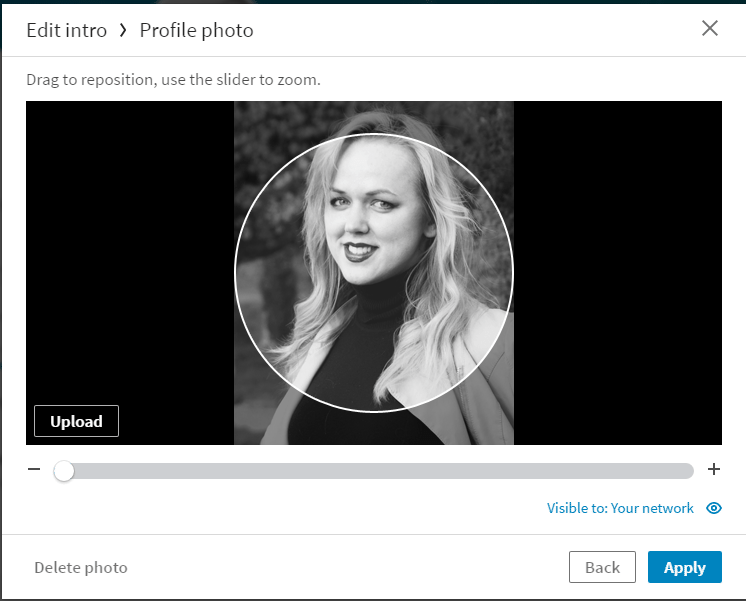 How to add a great LinkedIn photo