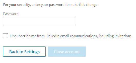 How to delete a LinkedIn profile