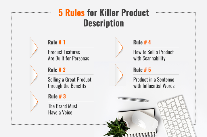 5 rules for product description
