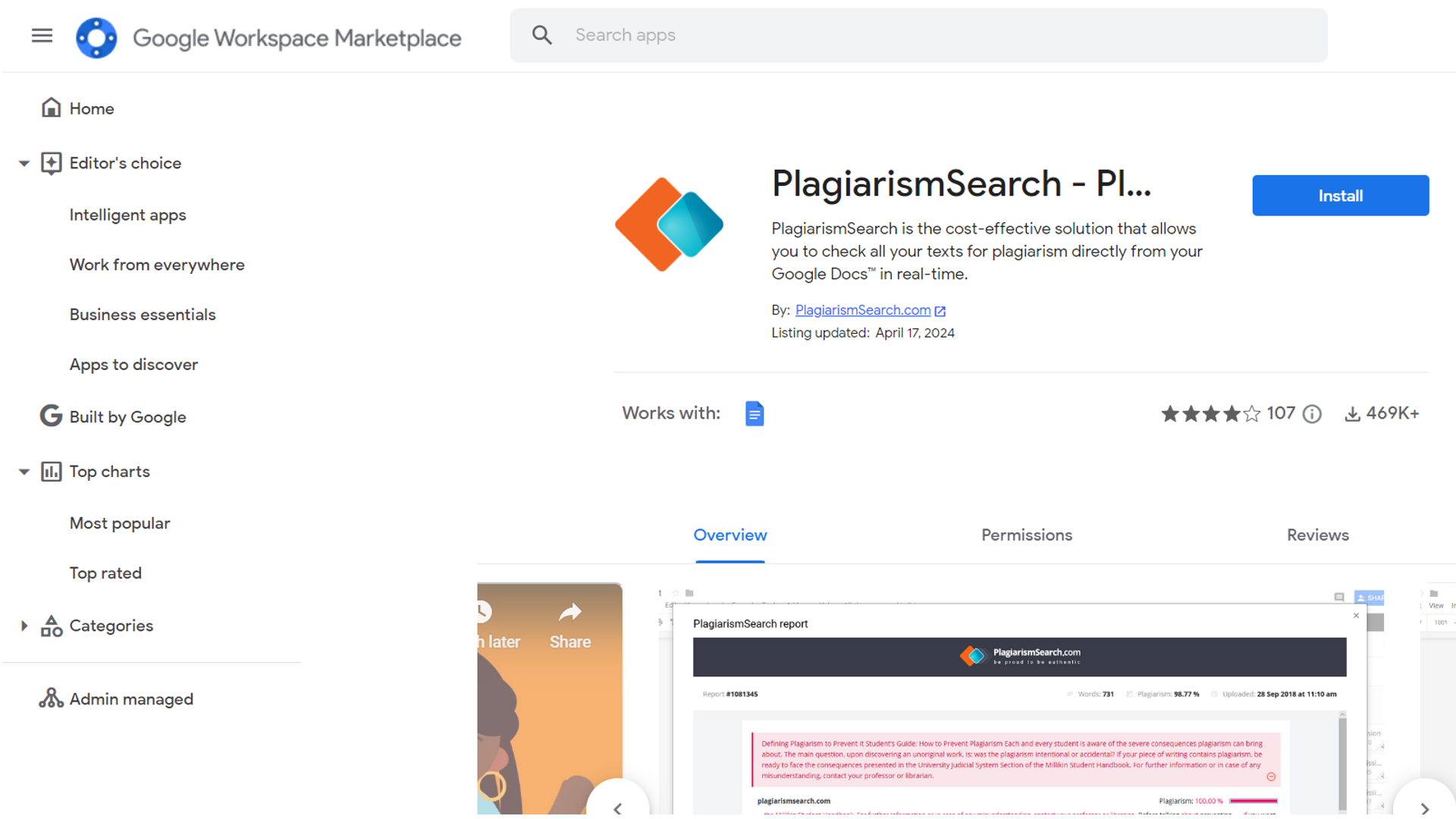 Install PlagiarismSearch